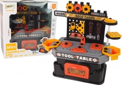 Kinderwerkbank met gereedschap – 57 stuks
