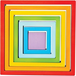 Houten stapelvierkanten BIGJIGS BABY