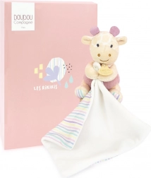 Doudou pluche diertje met dekentje 11 cm