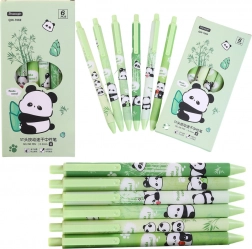 Set van gelpennen Panda Bamboe 6 stuks