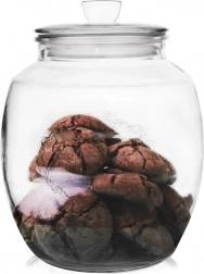 Glazen voedselpot 2,2 l met deksel