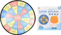 Groot dartbord met klittenbandballen