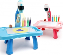 Kinderprojector om te tekenen 2-in-1 – roze tafeltje