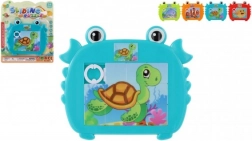 Kindervriendelijke schuifpuzzel krab met zeewezens
