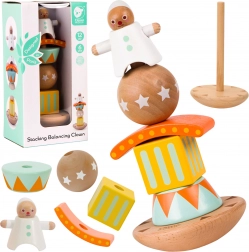 Houten Puzzel Clown Evenwicht Classic World