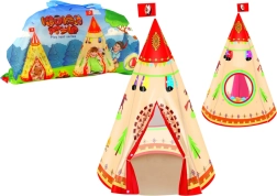 Kinder tipi tent voor kamer en tuin, crèmekleurig, 160 × 105 cm