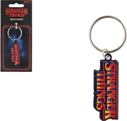 Metalen sleutelhanger Stranger Things met WSQK-logo