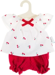 Mousselineset voor poppen 32 cm kers