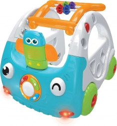 Actieve 3-in-1 loopwagen voor kinderen – blauw autootje