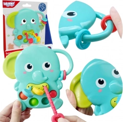 Woopie Baby sensorische bijtring olifant Montessori 4-in-1