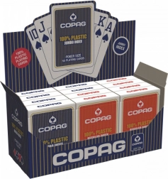 Plastic pokerkaarten PKJ – rood, grote index