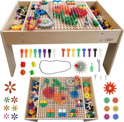 Masterkidz houten educatieve STEM-tafel met accessoires