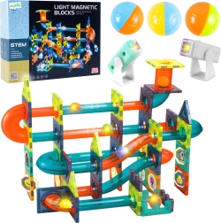 Magnetische 3D bouwset met licht, 110 stuks