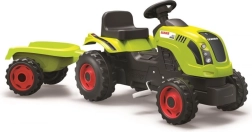 Trapper CLAAS met groene aanhangwagen