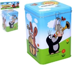 Blikken spaarpot KRTEK met slot 11 × 15 cm