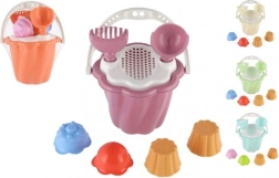 Plastic zandset met emmer en gereedschap