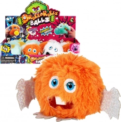 Samendrukbaar pluizig monstertje antistress knuffel 10 cm