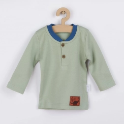 Kinder T-shirt Nicol Ivo met lange mouw, groen