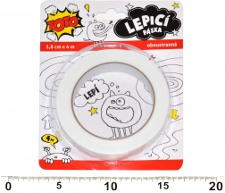 Dubbelzijdige kleefband 18 mm x 4 m