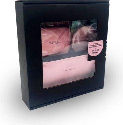 PASTELINI cadeauset roze – portemonnee, cosmetictasje, spiegeltje en manicure