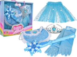 Set kleine prinses – lichtblauwe jurk en accessoires