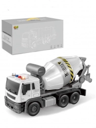 Betonmixer Blauwe roterende trommel Geluid Licht 1:16