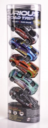Set van metalen raceauto’s met pull-back aandrijving 1:64 – 5 stuks