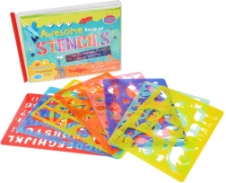 Grote sjablonenset in een praktisch etui