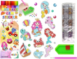 Diamantborduurstickers Zeewereld Dieren Mozaïek