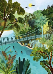 Puzzelstukken & Vrede Blauwe Piek Nieuw-Zeeland 500 stukken