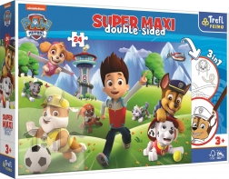 Dubbelzijdige puzzel Paw Patrol: Avontuur super maxi 24 stukjes