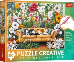 Puzzel 500 stukjes – Katten-oranjerie TREFL