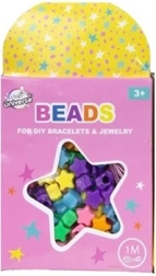 Set kralen sterretjes met koord 1 m