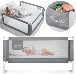 Nukido bedhekje 200 cm grijs