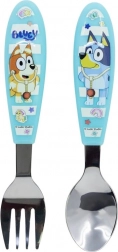 Kinderbestek BLUEY – lepel en vork van roestvrij staal