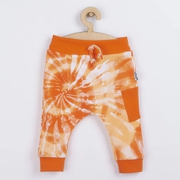 Baby joggingbroek van katoen Nicol Tomi – oranje