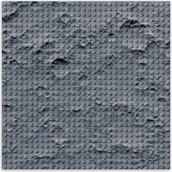 Design bouwplaat Maanlandschap 25,5 x 25,5 cm