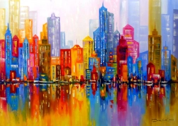 Puzzel Regenboogstad 1000 stukjes ENJOY