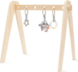 Houten educatieve babygym met speeltjes NEW BABY