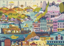 Puzzle Movie Masters: films van Wes Anderson 1000 stukjes