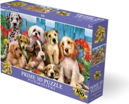 3D-puzzel puppy’s 100 stukjes 31 × 23 cm