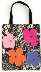 Galison canvas tas Warhol-bloemen