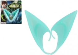 Elfenoren van latex 12 cm – turquoise, accessoire voor carnaval