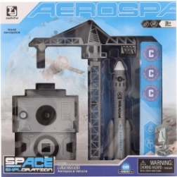 Ruimteset met afvuurbare raket