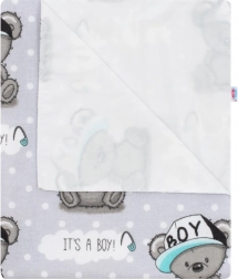 Waterdichte flanellen onderlegger NEW BABY voor jongens