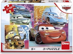 Puzzel Cars Vrienden 3x55 stukjes