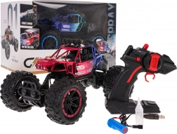 RC crawler REAL ROCK met rookfunctie 1:16 – Rood