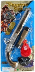 Piraten set met pistool en verrekijker - 1 set