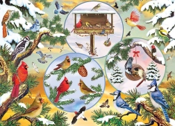 Legpuzzel Cobble Hill wintermagie van vogels 500 stukjes
