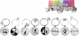 Ronde sleutelhanger Kattenleven